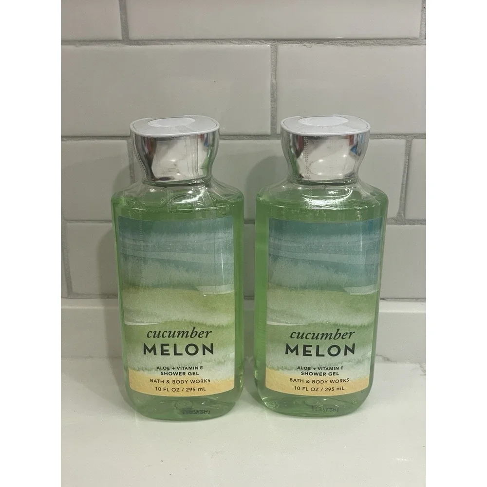 Bath‎ & Body Works Cucumber Melon Shower Gel Body Wash 10 oz Lot of 2 New Sealed